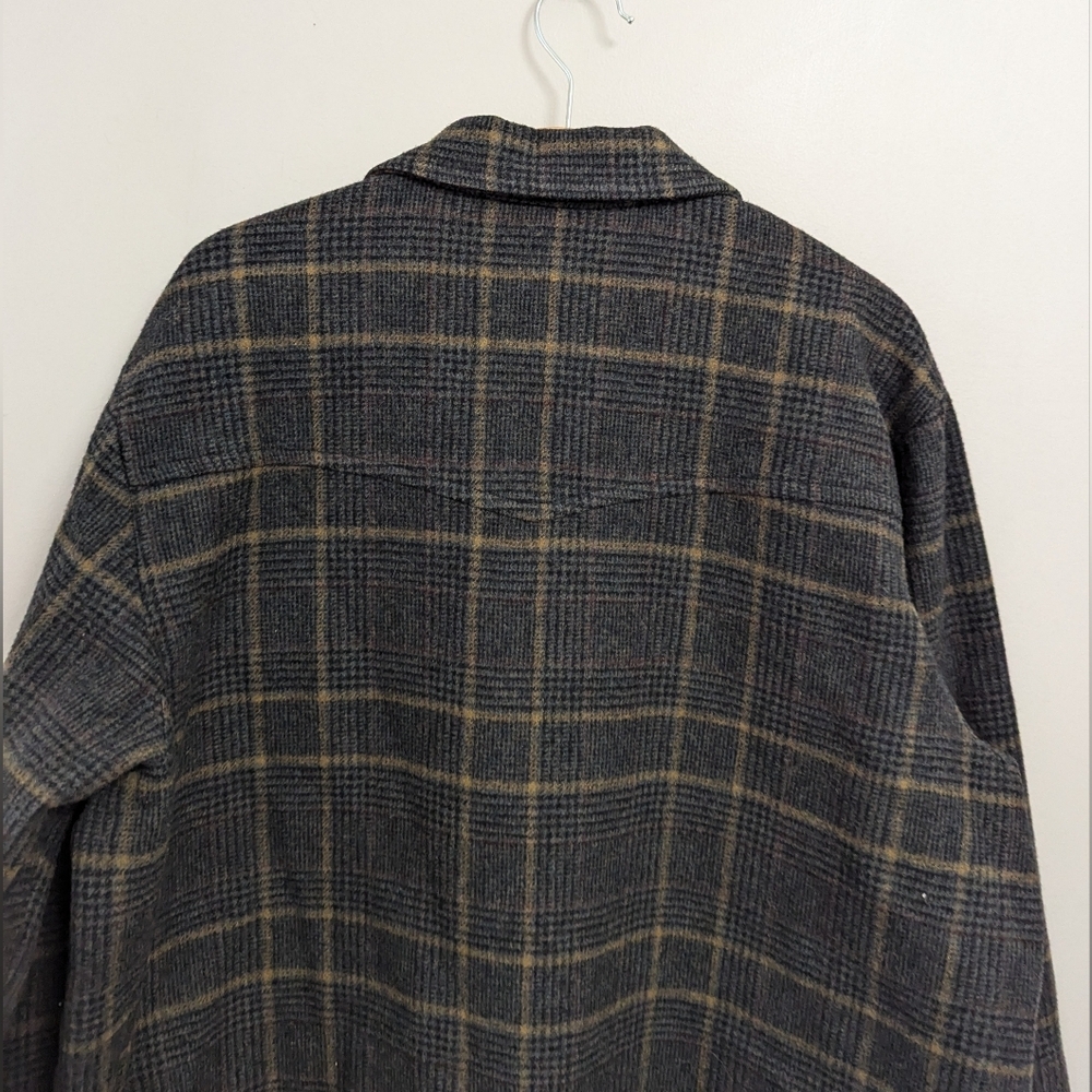 Vintage 50s Woolrich Woolen‎  Mills Plaid Utility Pocket Chore Coat - Picture 13 of 15